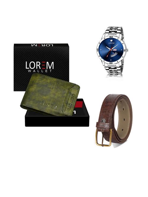 belt, wallet & watch gift combo - 19541264 - Very Small Image - 1
