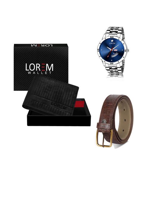 belt, wallet & watch gift combo - 19541288 - Very Small Image - 1