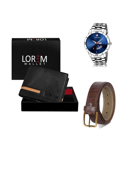 belt, wallet & watch gift combo - 19541354 - Very Small Image - 1