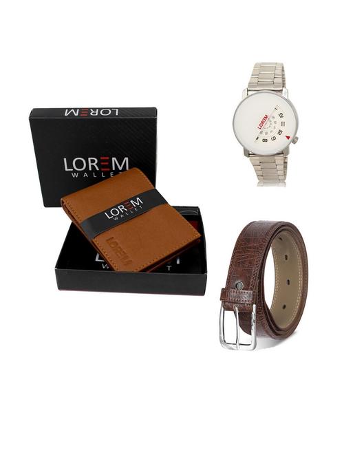 belt, wallet & watch gift combo - 19541392 - Very Small Image - 1