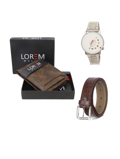 belt, wallet & watch gift combo - 19541401 - Very Small Image - 1