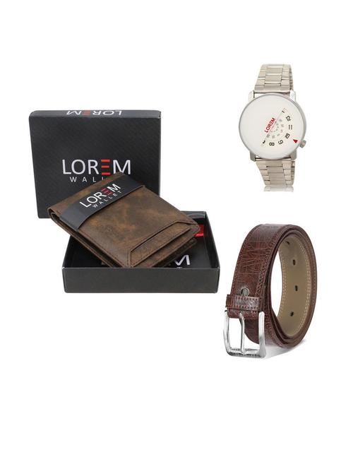 belt, wallet & watch gift combo - 19541405 - Very Small Image - 1