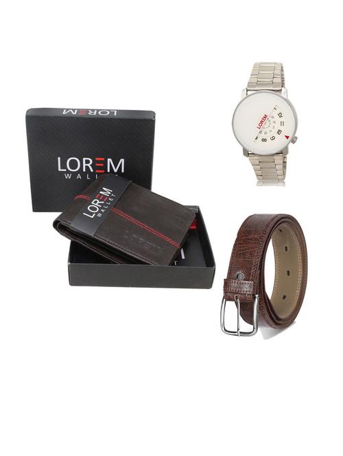 belt, wallet & watch gift combo - 19541415 - Very Small Image - 1