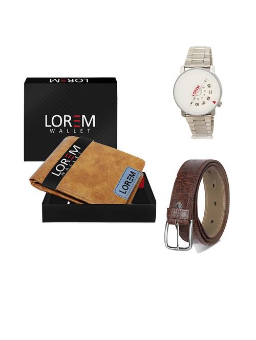 belt, wallet & watch gift combo - 19541439 - Very Small Image - 1