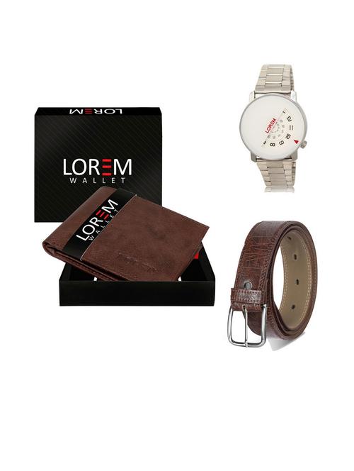 belt, wallet & watch gift combo - 19541445 - Very Small Image - 1