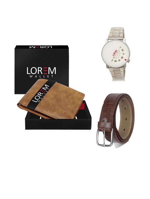 belt, wallet & watch gift combo - 19541451 - Very Small Image - 1