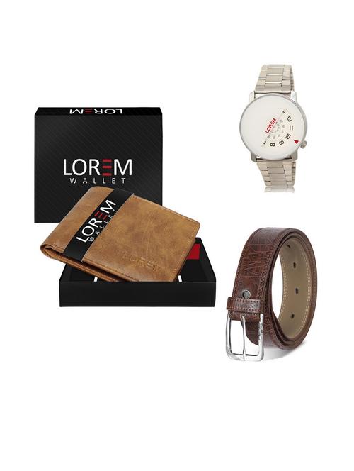 belt, wallet & watch gift combo - 19541452 - Very Small Image - 1