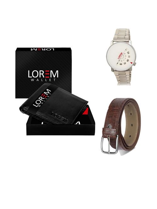 belt, wallet & watch gift combo - 19541463 - Very Small Image - 1