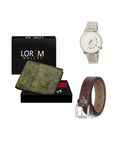 belt, wallet & watch gift combo - 19541479 - Very Small Image - 1