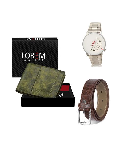 belt, wallet & watch gift combo - 19541482 - Very Small Image - 1