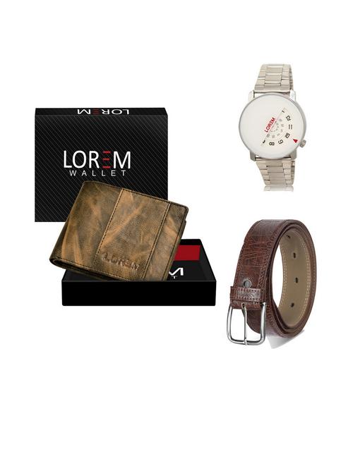 belt, wallet & watch gift combo - 19541493 - Very Small Image - 1