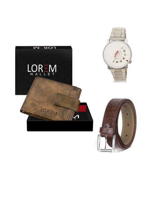 belt, wallet & watch gift combo - 19541509 - Very Small Image - 1