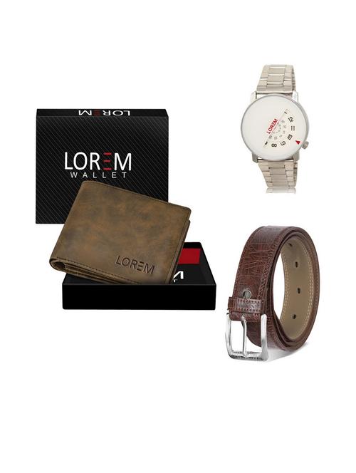 belt, wallet & watch gift combo - 19541525 - Very Small Image - 1