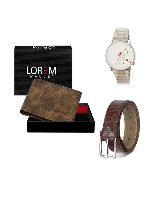 belt, wallet & watch gift combo - 19541542 - Very Small Image - 1