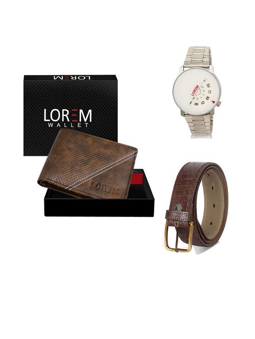 belt, wallet & watch gift combo - 19541564 - Very Small Image - 1