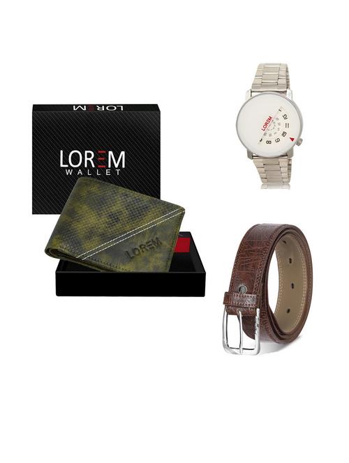 belt, wallet & watch gift combo - 19541578 - Very Small Image - 1