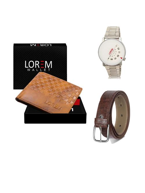belt, wallet & watch gift combo - 19541595 - Very Small Image - 1