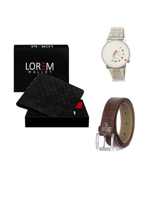 belt, wallet & watch gift combo - 19541605 - Very Small Image - 1