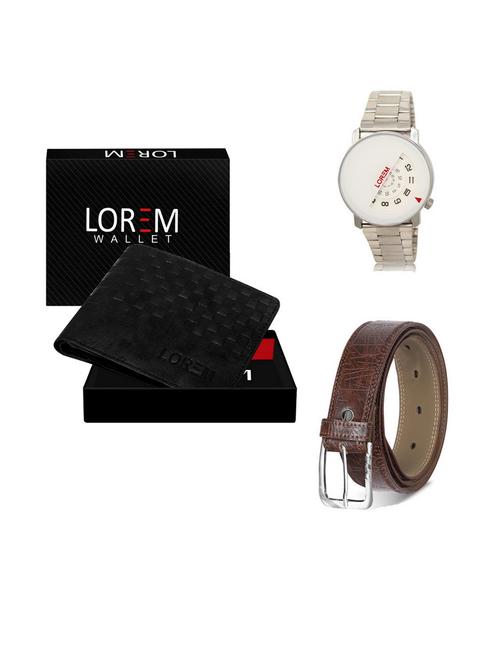 belt, wallet & watch gift combo - 19541608 - Very Small Image - 1