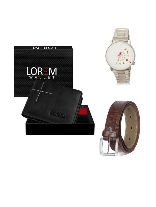 belt, wallet & watch gift combo - 19541611 - Very Small Image - 1