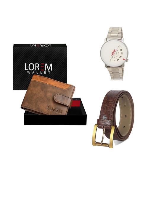 belt, wallet & watch gift combo - 19541634 - Very Small Image - 1