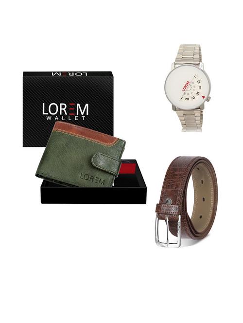 belt, wallet & watch gift combo - 19541650 - Very Small Image - 1