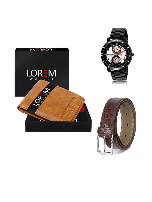 belt, wallet & watch gift combo - 19541680 - Very Small Image - 1