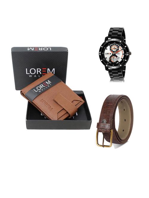 belt, wallet & watch gift combo - 19541702 - Very Small Image - 1