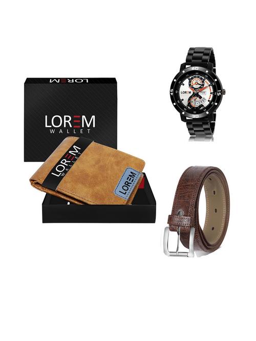 belt, wallet & watch gift combo - 19541707 - Very Small Image - 1