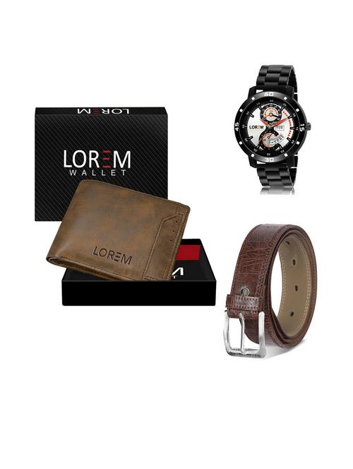 belt, wallet & watch gift combo - 19541789 - Very Small Image - 1
