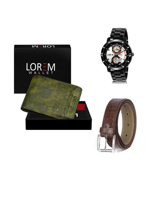 belt, wallet & watch gift combo - 19541803 - Very Small Image - 1