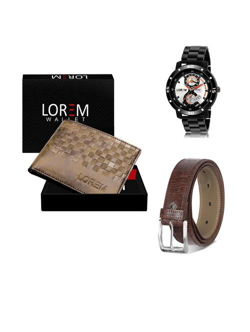belt, wallet & watch gift combo - 19541861 - Very Small Image - 1