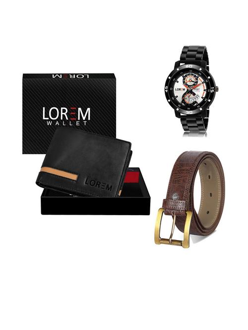 belt, wallet & watch gift combo - 19541892 - Very Small Image - 1