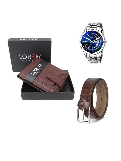 belt, wallet & watch gift combo - 19541968 - Very Small Image - 1