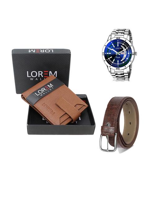 belt, wallet & watch gift combo - 19541973 - Very Small Image - 1