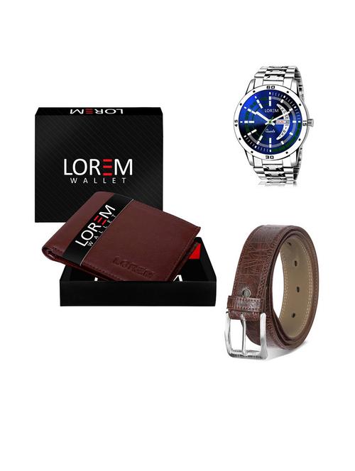 belt, wallet & watch gift combo - 19541999 - Very Small Image - 1