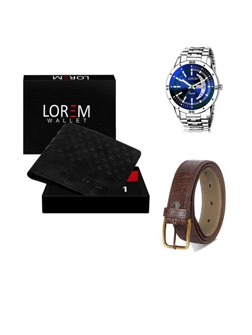 belt, wallet & watch gift combo - 19542146 - Very Small Image - 1