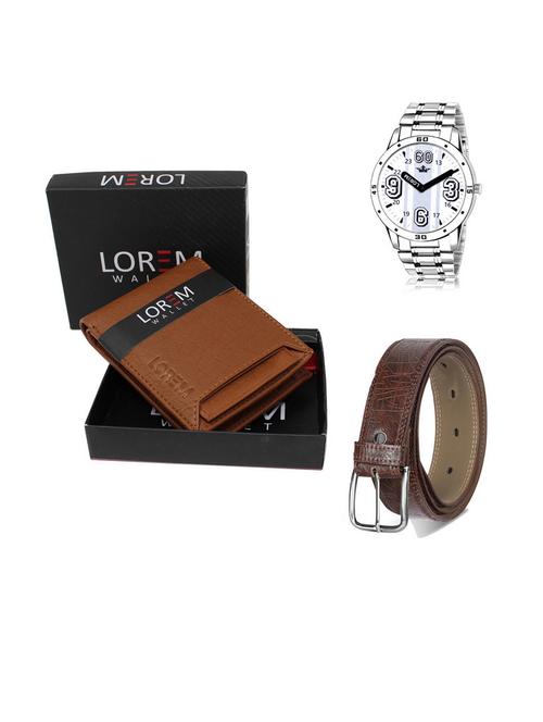 belt, wallet & watch gift combo - 19542207 - Very Small Image - 1