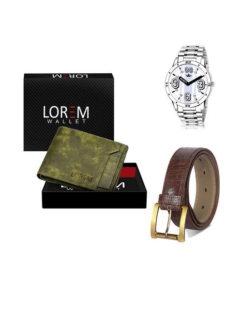 belt, wallet & watch gift combo - 19542276 - Very Small Image - 1