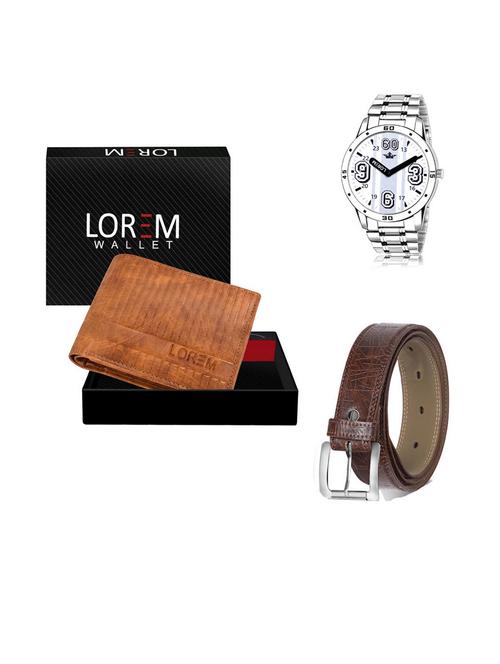 belt, wallet & watch gift combo - 19542355 - Very Small Image - 1