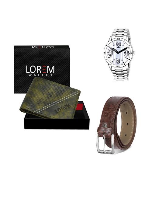 belt, wallet & watch gift combo - 19542389 - Very Small Image - 1