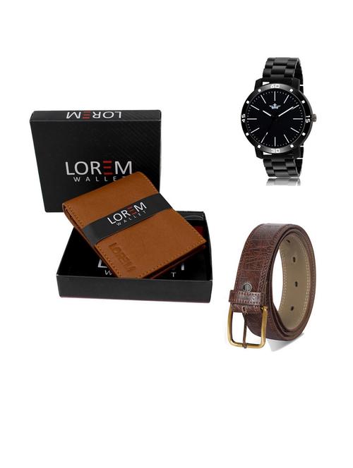 belt, wallet & watch gift combo - 19542470 - Very Small Image - 1