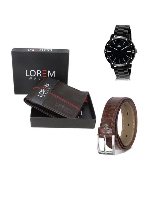 belt, wallet & watch gift combo - 19542497 - Very Small Image - 1