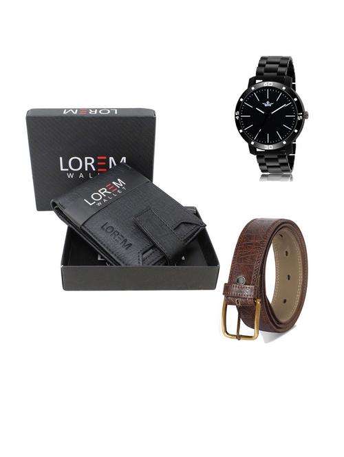 belt, wallet & watch gift combo - 19542500 - Very Small Image - 1
