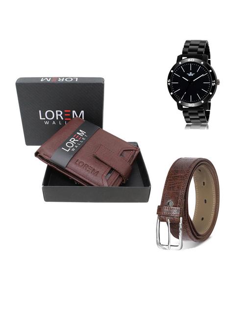 belt, wallet & watch gift combo - 19542508 - Very Small Image - 1