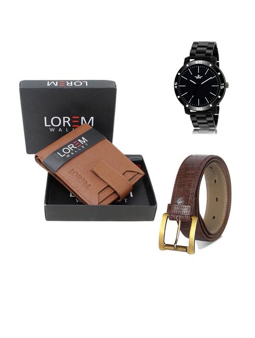 belt, wallet & watch gift combo - 19542510 - Very Small Image - 1