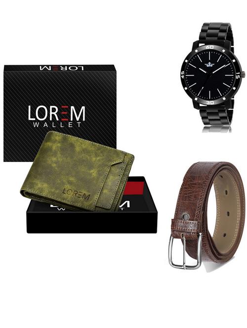 belt, wallet & watch gift combo - 19542549 - Very Small Image - 1