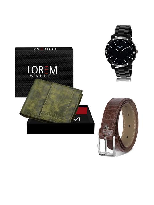 belt, wallet & watch gift combo - 19542563 - Very Small Image - 1
