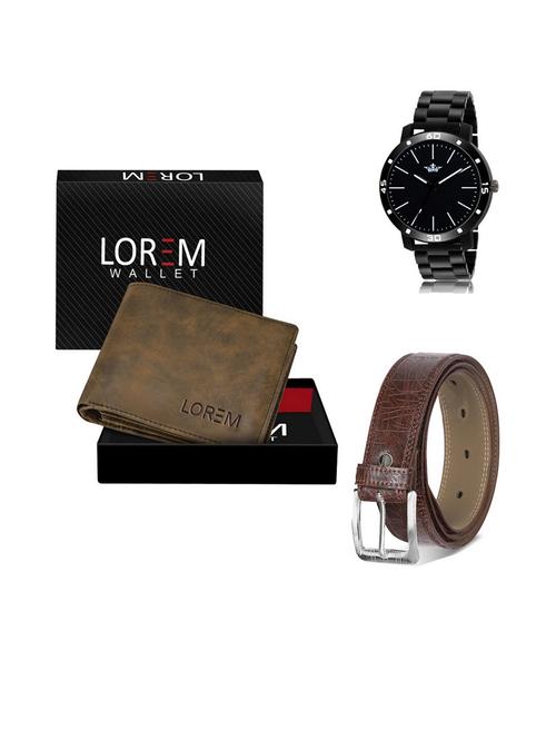 belt, wallet & watch gift combo - 19542605 - Very Small Image - 1