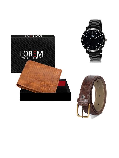 belt, wallet & watch gift combo - 19542626 - Very Small Image - 1